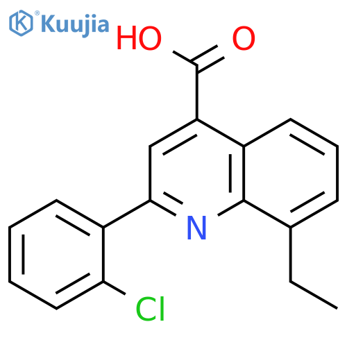 2-(2-Chlorophenyl)-8-ethylquinoline-4-carboxylic Acid structure