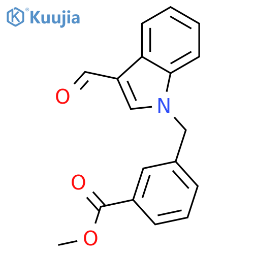 Methyl 3-(3-formyl-1H-indol-1-yl)methylbenzoate structure