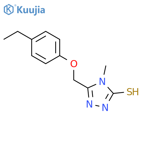 5-(4-Ethylphenoxy)methyl-4-methyl-4H-1,2,4-triazole-3-thiol structure