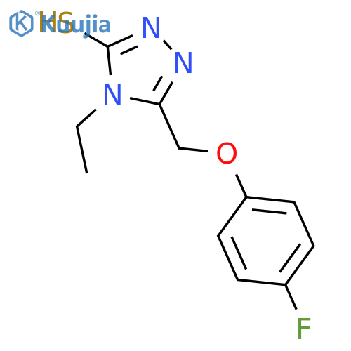 4-Ethyl-5-(4-fluorophenoxy)methyl-4H-1,2,4-triazole-3-thiol structure