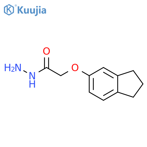 2-(2,3-Dihydro-1H-inden-5-yloxy)acetohydrazide structure