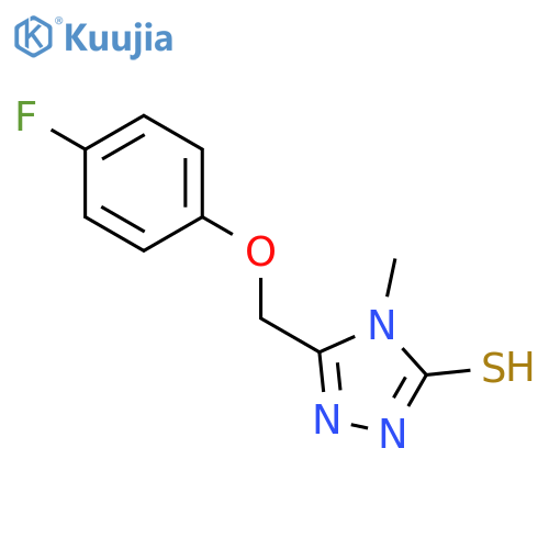 5-(4-Fluorophenoxy)methyl-4-methyl-4H-1,2,4-triazole-3-thiol structure