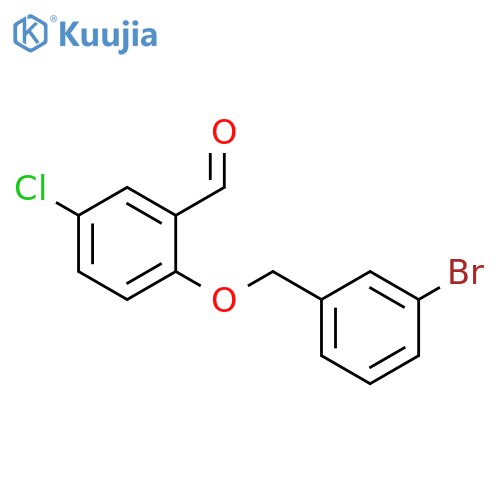 2-(3-Bromobenzyl)oxy-5-chlorobenzaldehyde structure