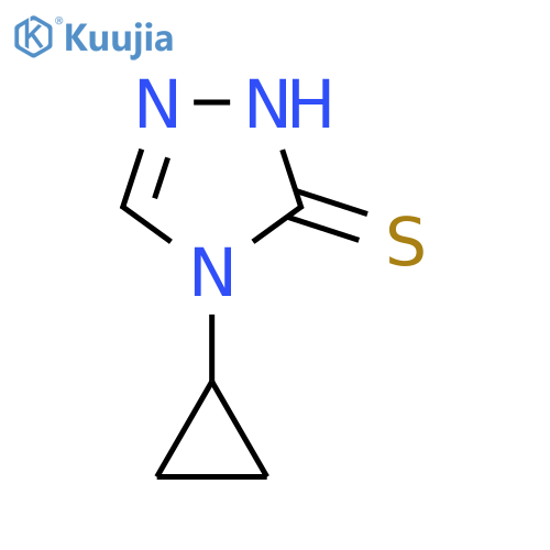 4-cyclopropyl-4H-1,2,4-triazole-3-thiol structure