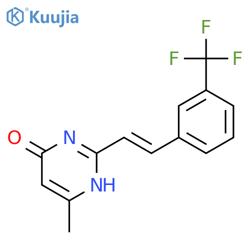 4(1H)-PYRIMIDINONE, 6-METHYL-2-[2-[3-(TRIFLUOROMETHYL)PHENYL]ETHENYL]- structure