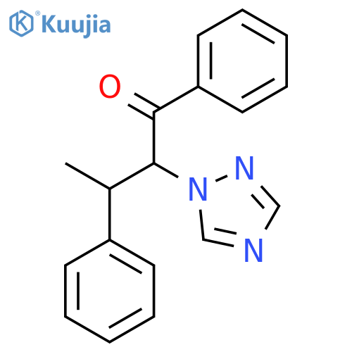 1-Butanone, 1,3-diphenyl-2-(1H-1,2,4-triazol-1-yl)- structure