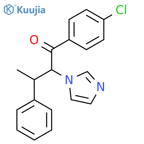 1-BUTANONE, 1-(4-CHLOROPHENYL)-2-(1H-IMIDAZOL-1-YL)-3-PHENYL- structure