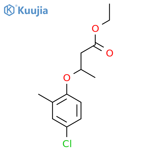 BUTANOIC ACID, 3-(4-CHLORO-2-METHYLPHENOXY)-, ETHYL ESTER structure