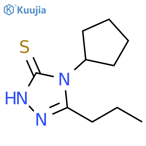 3H-1,2,4-Triazole-3-thione, 4-cyclopentyl-2,4-dihydro-5-propyl- structure