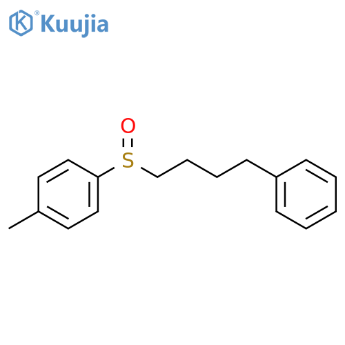 BENZENE, 1-METHYL-4-[(4-PHENYLBUTYL)SULFINYL]- structure