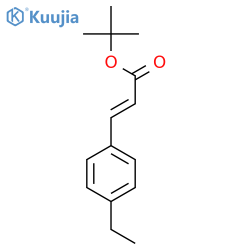 tert-butyl (2E)-3-(4-ethylphenyl)prop-2-enoate structure