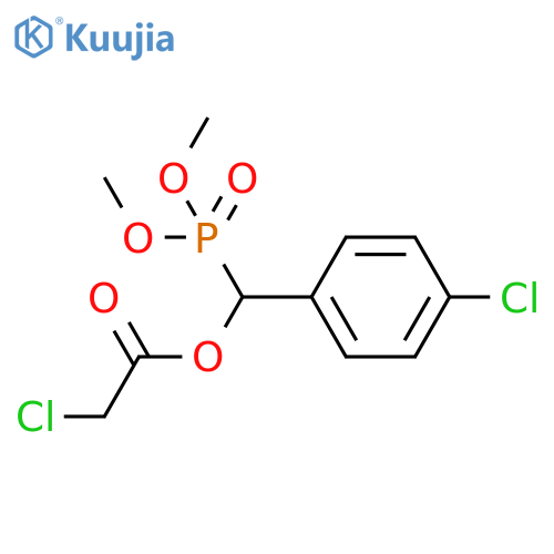 ACETIC ACID, CHLORO-, (4-CHLOROPHENYL)(DIMETHOXYPHOSPHINYL)METHYL ESTER structure