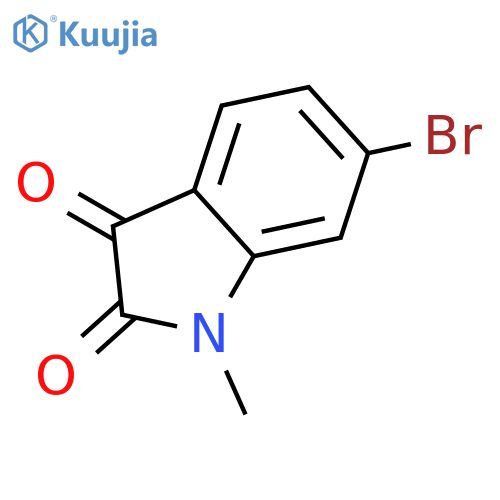 6-Bromo-1-methylindoline-2,3-dione structure