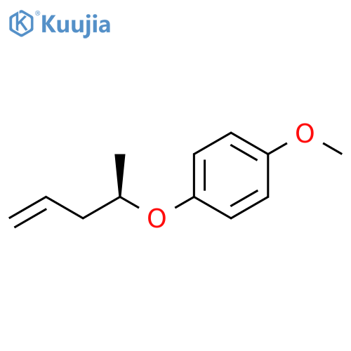 Benzene, 1-methoxy-4-[[(1R)-1-methyl-3-butenyl]oxy]- structure