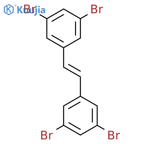 1,3-Dibromo-5-[2-(3,5-dibromophenyl)ethenyl]benzene structure