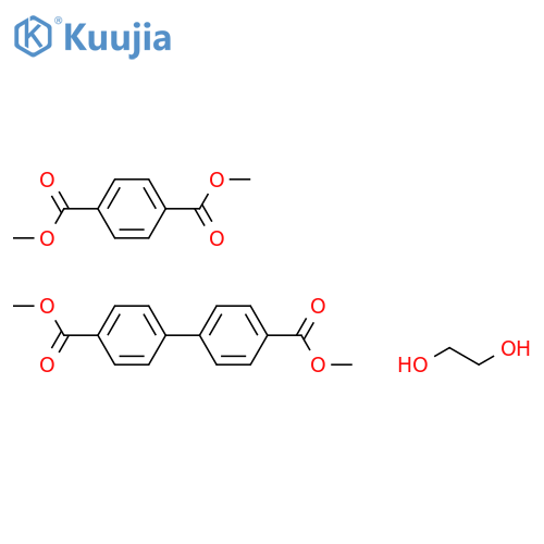 dimethyl benzene-1,4-dicarboxylate; ethylene glycol; methyl 4-(4-methoxycarbonylphenyl)benzoate structure