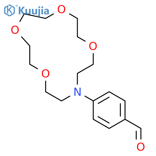 Benzaldehyde, 4-(1,4,7,10-tetraoxa-13-azacyclopentadec-13-yl)- structure
