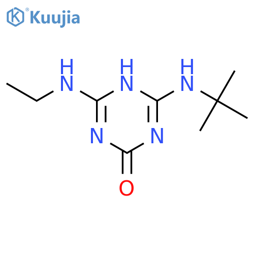 6-(1,1-Dimethylethyl)amino-4-(ethylamino)-1,3,5-triazin-2(1H)-one structure