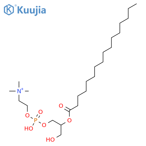 2-Palmitoyl-sn-glycero-3-phosphocholine structure