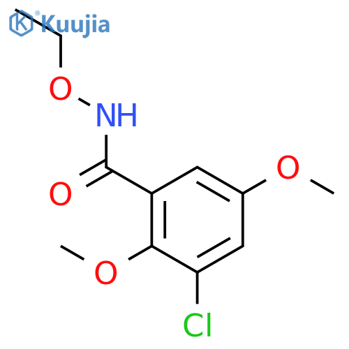 Benzamide, 3-chloro-N-ethoxy-2,5-dimethoxy- structure