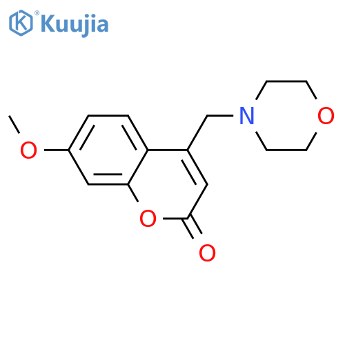 7-methoxy-4-(morpholin-4-yl)methyl-2H-chromen-2-one structure