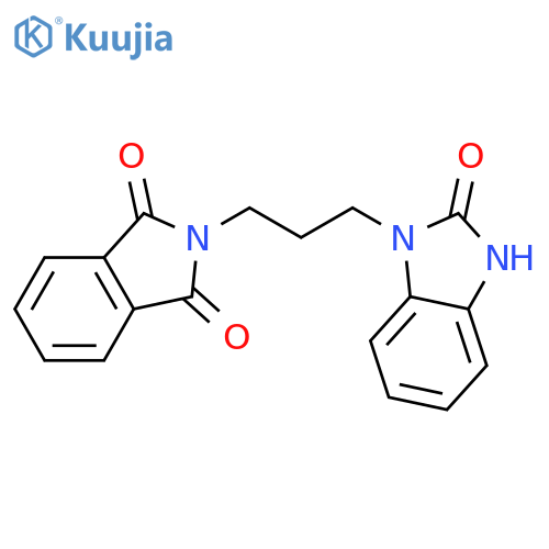 1H-Isoindole-1,3(2H)-dione,2-[3-(2,3-dihydro-2-oxo-1H-benzimidazol-1-yl)propyl]- structure