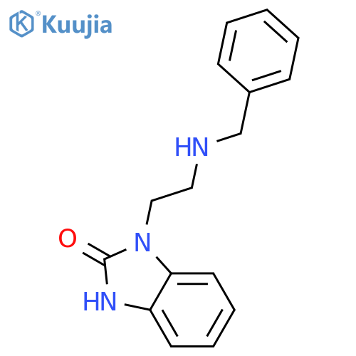 2H-Benzimidazol-2-one, 1,3-dihydro-1-[2-[(phenylmethyl)amino]ethyl]- structure