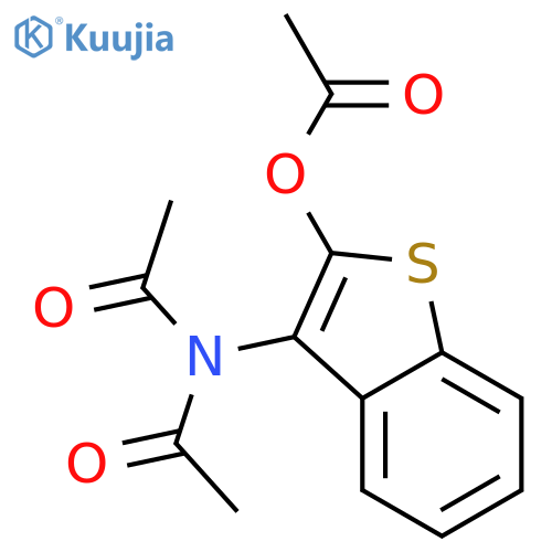 Acetamide, N-acetyl-N-[2-(acetyloxy)benzo[b]thien-3-yl]- structure