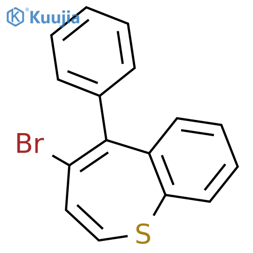 1-Benzothiepin, 4-bromo-5-phenyl- structure