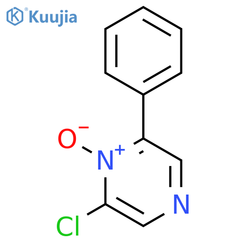 PYRAZINE, 2-CHLORO-6-PHENYL-, 1-OXIDE structure