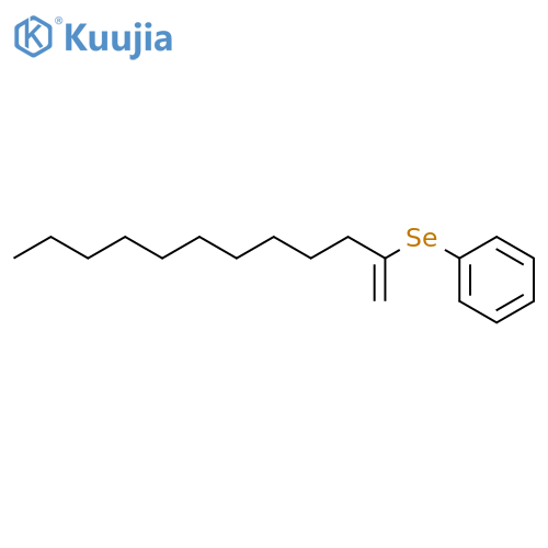 Benzene, [(1-methyleneundecyl)seleno]- structure