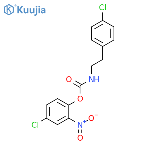 CARBAMIC ACID, [2-(4-CHLOROPHENYL)ETHYL]-, 4-CHLORO-2-NITROPHENYL ESTER structure