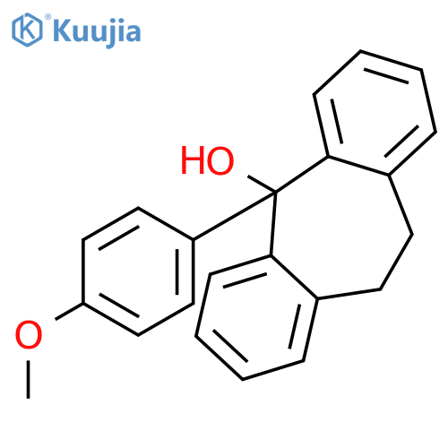 5H-Dibenzo[a,d]cyclohepten-5-ol, 10,11-dihydro-5-(4-methoxyphenyl)- structure