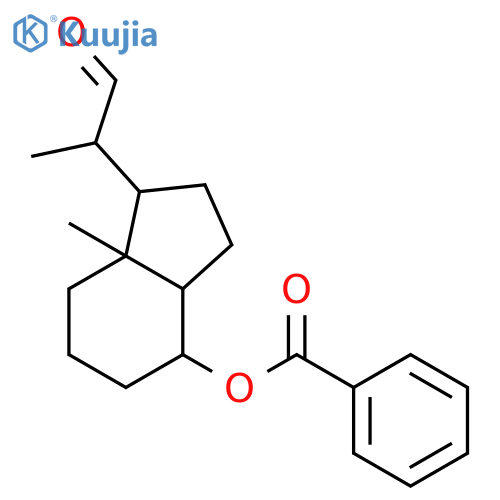 (1R,3aR,4S,7aR)-7a-methyl-1-((S)-1-oxopropan-2-yl)octahydro-1H-inden-4-yl benzoate structure