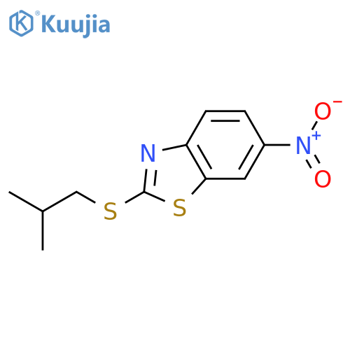 Benzothiazole, 2-[(2-methylpropyl)thio]-6-nitro- structure