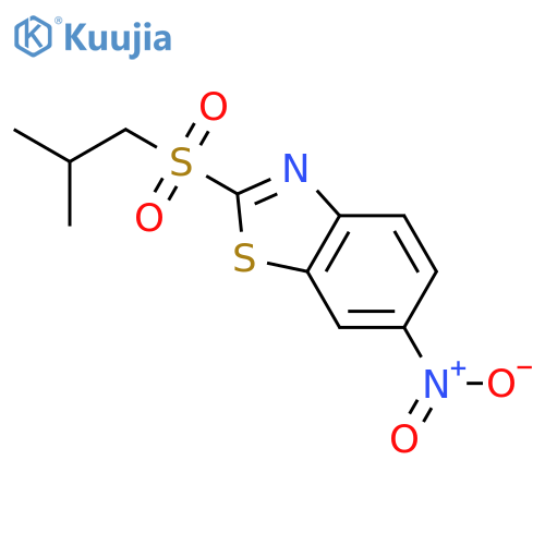 Benzothiazole, 2-[(2-methylpropyl)sulfonyl]-6-nitro- structure