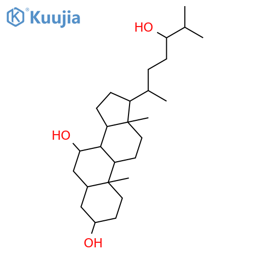(3alpha, 5beta, 7alpha, 24R)-Cholestane-3, 7, 24-triol structure