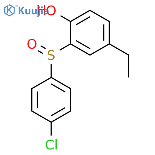 PHENOL, 2-[(4-CHLOROPHENYL)SULFINYL]-4-ETHYL- structure