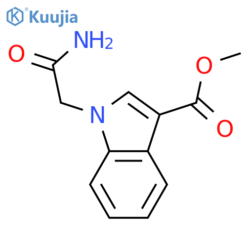 Methyl 1-(2-amino-2-oxoethyl)-indole-3-carboxylate structure