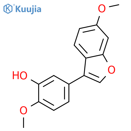 PHENOL, 2-METHOXY-5-(6-METHOXY-3-BENZOFURANYL)- structure
