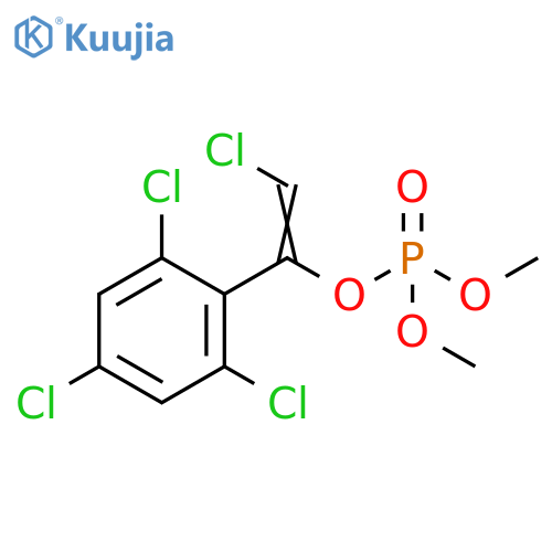 Phosphoric acid, 2-chloro-1-(2,4,6-trichlorophenyl)ethenyl dimethylester structure