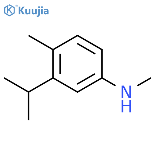 benzenamine, n,4-dimethyl-3-(1-methylethyl)- (9ci) structure