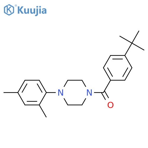 1-(4-tert-butylbenzoyl)-4-(2,4-dimethylphenyl)piperazine structure