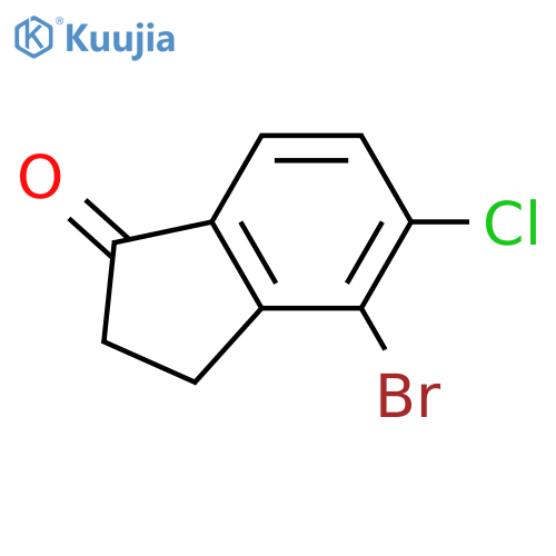 4-Bromo-5-chloro-indan-1-one structure
