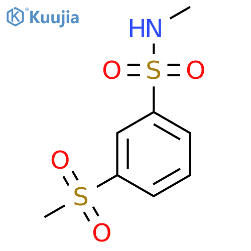 3-methanesulfonyl-N-methylbenzene-1-sulfonamide structure