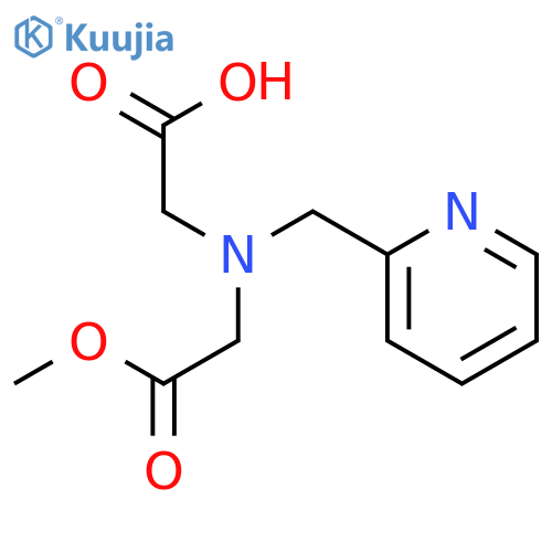 Glycine, N-(carboxymethyl)-N-(2-pyridinylmethyl)-, 1-methyl ester structure