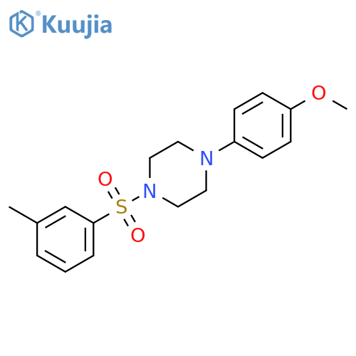 1-(4-methoxyphenyl)-4-(3-methylbenzenesulfonyl)piperazine structure