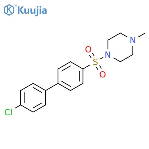1-({4'-chloro-[1,1'-biphenyl]-4-yl}sulfonyl)-4-methylpiperazine structure