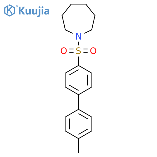 1-({4'-methyl-1,1'-biphenyl-4-yl}sulfonyl)azepane structure