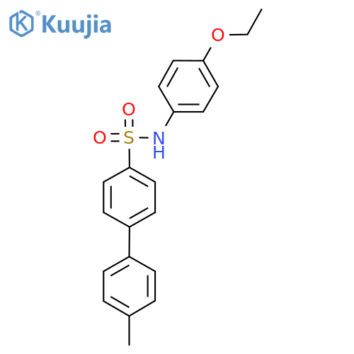 N-(4-ethoxyphenyl)-4'-methyl-1,1'-biphenyl-4-sulfonamide structure
